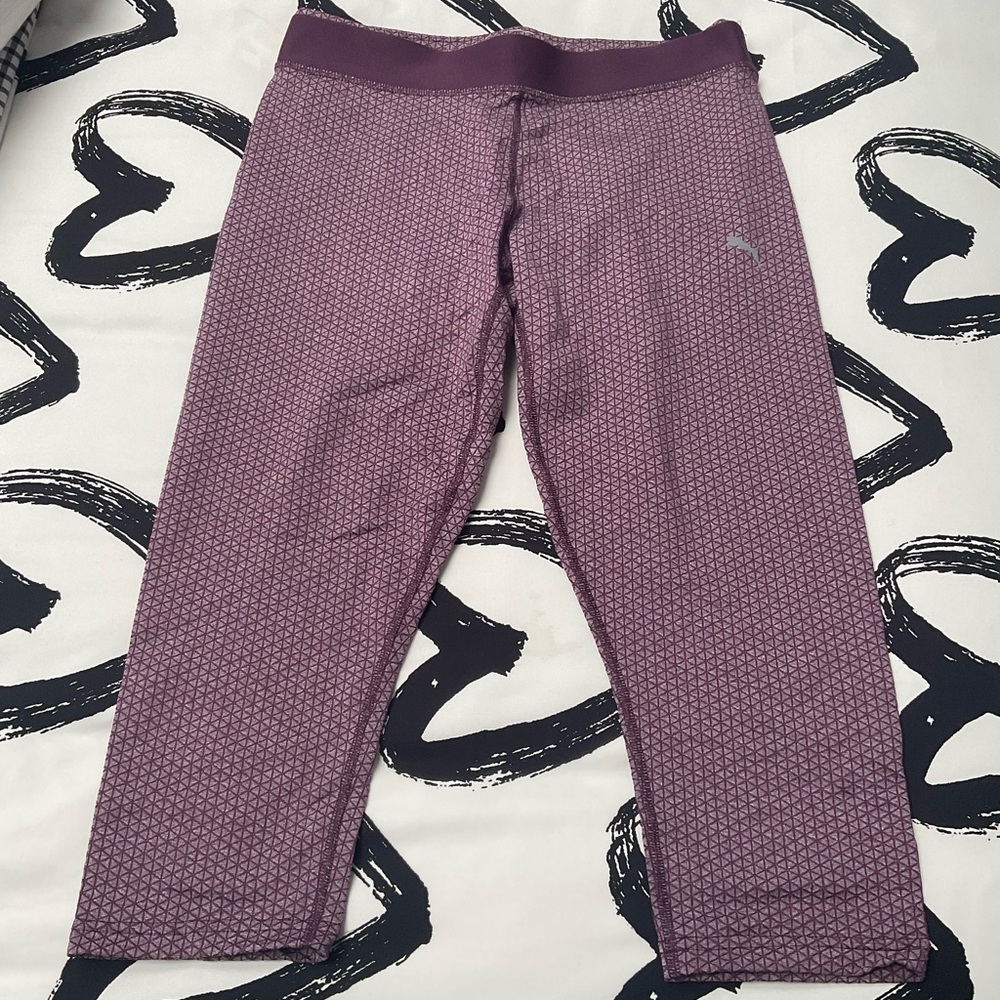 Puma Purple Leggings Athletic Fit